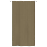 Vidaxl Balcony Schermata 140x240 cm Tessuto Oxford Taupe