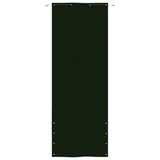 Écran de balcon Vidaxl 80x240 cm Oxford tissu vert foncé