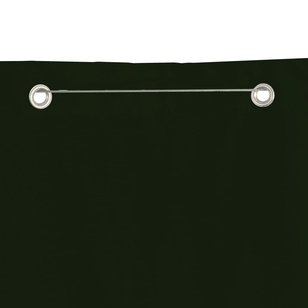 Écran de balcon Vidaxl 80x240 cm Oxford tissu vert foncé