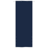 Écran de balcon Vidaxl 80x240 cm Oxford tissu bleu