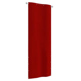 Écran de balcon Vidaxl 80x240 cm Oxford tissu rouge