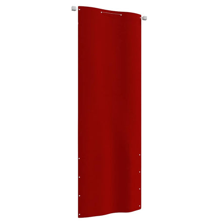 Écran de balcon Vidaxl 80x240 cm Oxford tissu rouge