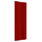 Écran de balcon Vidaxl 80x240 cm Oxford tissu rouge