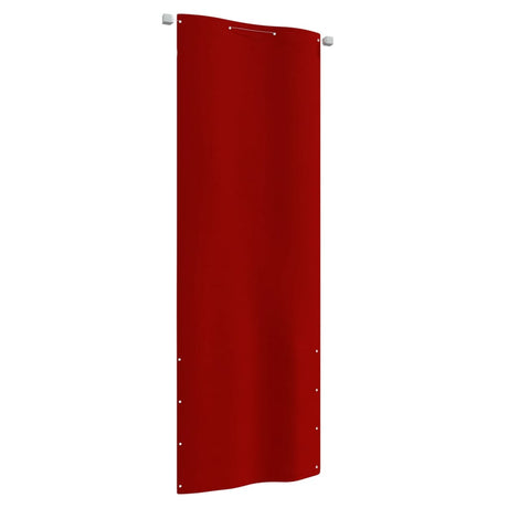 Écran de balcon Vidaxl 80x240 cm Oxford tissu rouge