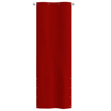 Écran de balcon Vidaxl 80x240 cm Oxford tissu rouge