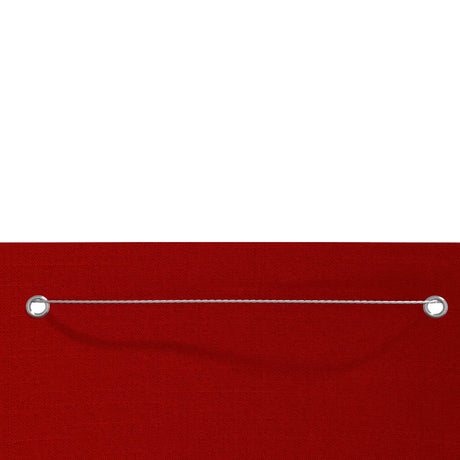 Écran de balcon Vidaxl 80x240 cm Oxford tissu rouge