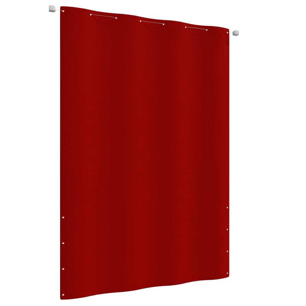 Écran de balcon Vidaxl 160x240 cm Oxford Fabric Red