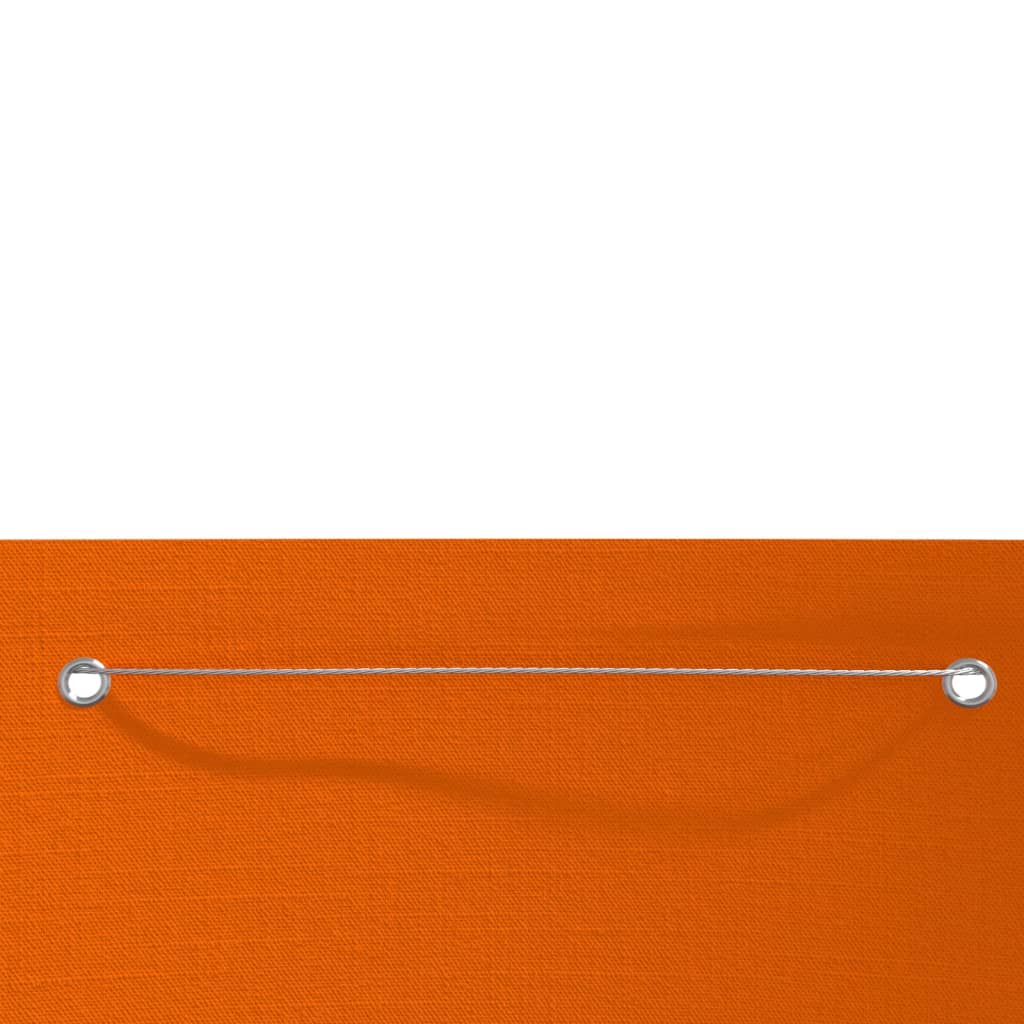 Écran de balcon Vidaxl 80x240 cm Oxford Fabric Orange