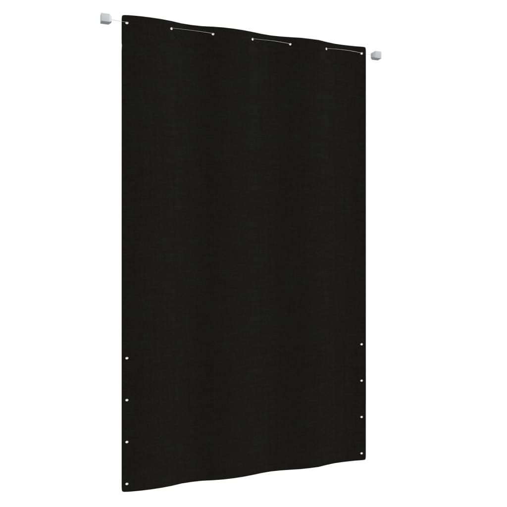 Écran de balcon Vidaxl 140x240 cm Oxford tissu noir