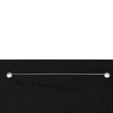 Écran de balcon Vidaxl 140x240 cm Oxford tissu noir