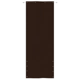 Écran de balcon Vidaxl 80x240 cm Oxford tissu brun