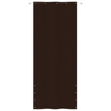 Écran de balcon Vidaxl 100x240 cm Oxford tissu marron