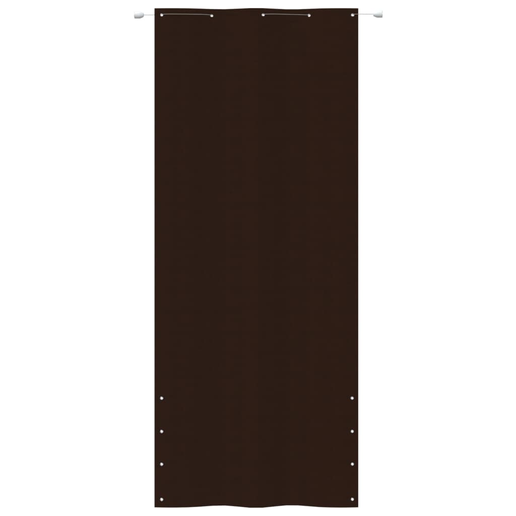 Vidaxl Balcony Screen 100x240 cm Oxford Fabric Brown