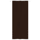 Écran de balcon Vidaxl 120x240 cm Oxford tissu brun
