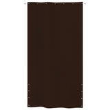 Écran de balcon Vidaxl 140x240 cm Oxford tissu marron