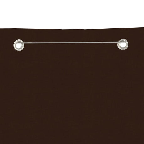 Écran de balcon Vidaxl 140x240 cm Oxford tissu marron