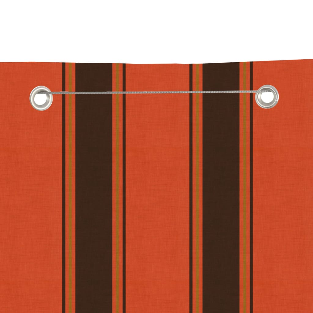 Vidaxl Balcony screen 80x240 cm Oxford fabric orange and brown