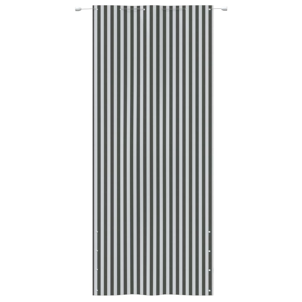 Vidaxl Balcony screen 120x240 cm Oxford fabric anthracite -colored and white