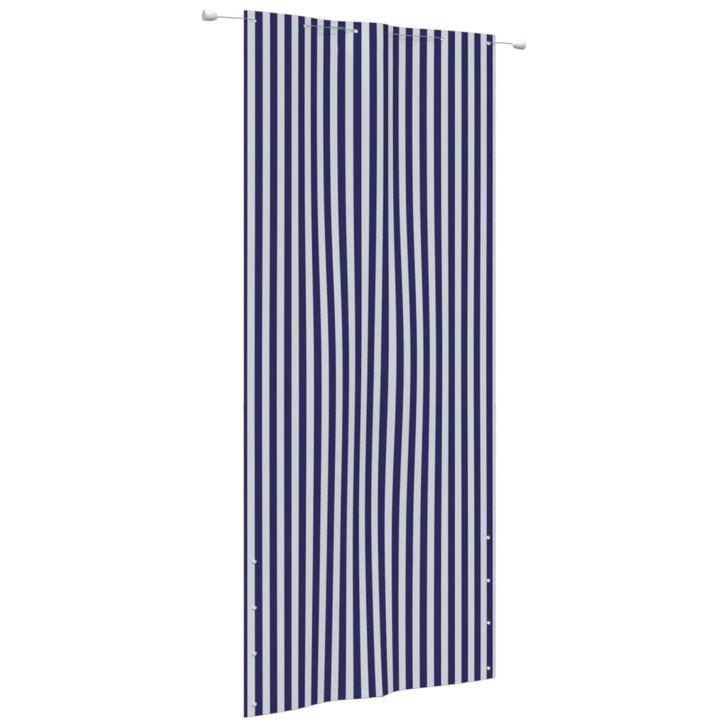 Vidaxl Balcony screen 120x240 cm Oxford fabric blue and white