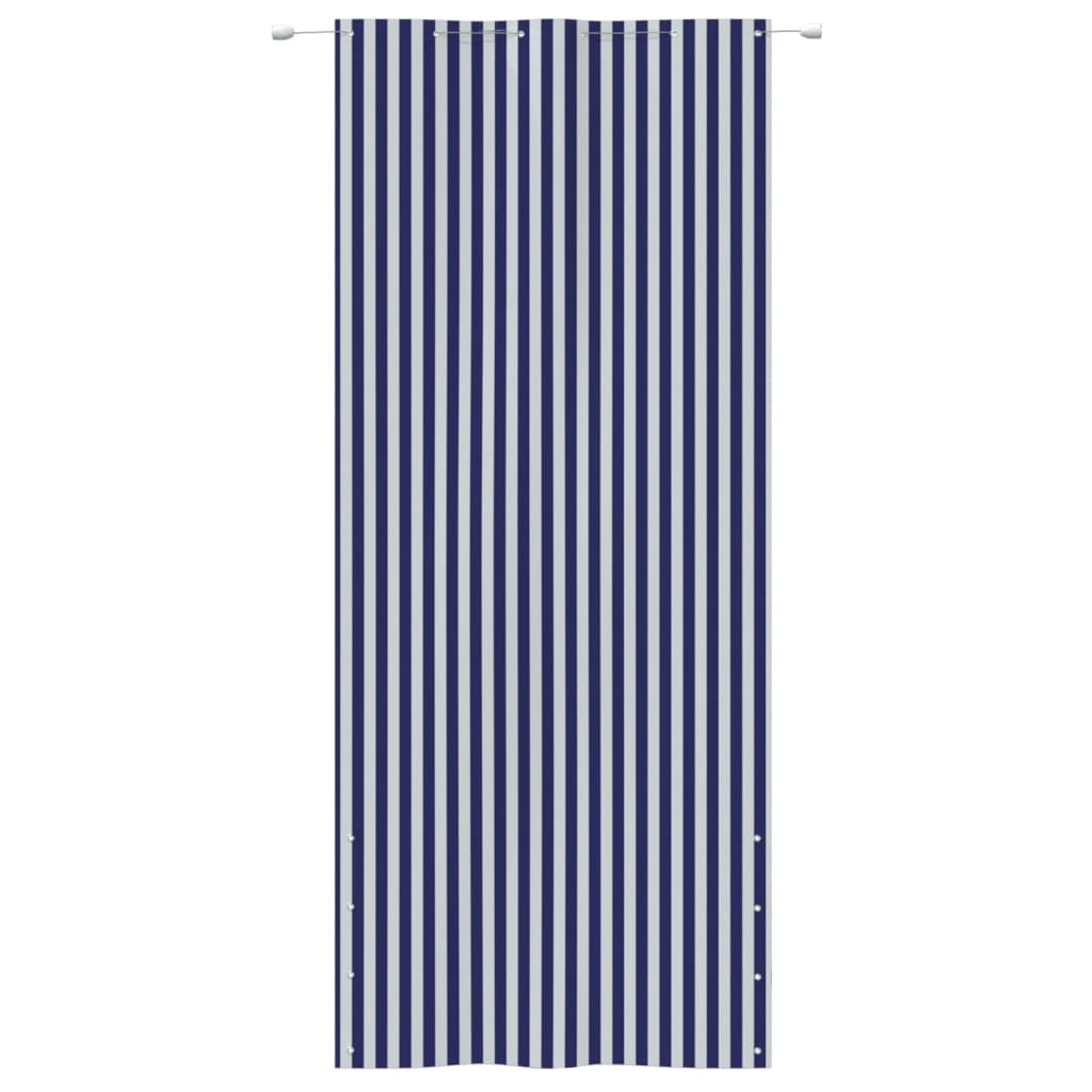 Vidaxl Balcony screen 120x240 cm Oxford fabric blue and white