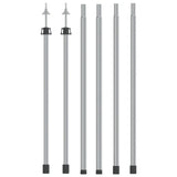 Vidaxl laifel bâton 2 pc télescopique 102-260 cm aluminium