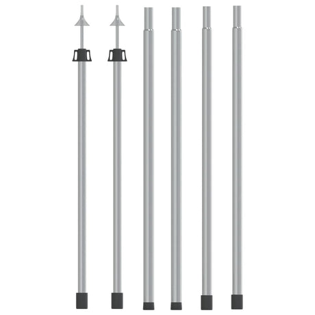 Vidaxl laifel bâton 2 pc télescopique 102-260 cm aluminium