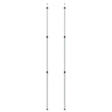 Vidaxl laifel bâton 2 pc télescopique 102-260 cm aluminium