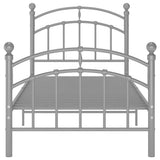Vidaxl bedframe metaal grijs 100x200 cm