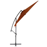 Vidaxl Parasol flottant avec poteau en aluminium 300 cm en terre cuite -colored