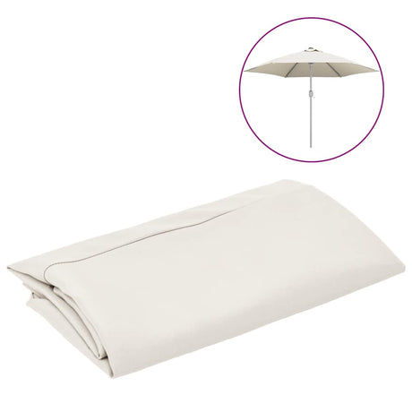 Tissu de remplacement Vidaxl pour parasol 300 cm blanc