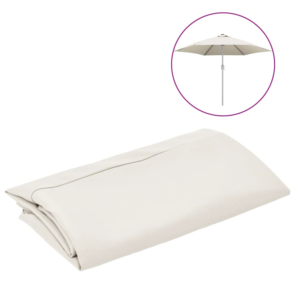 Vidaxl zastępczy materiał do Parasol 300 cm biały