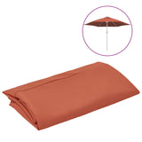 VidaXL replacement cloth for parasol 300 cm terracotta -colored