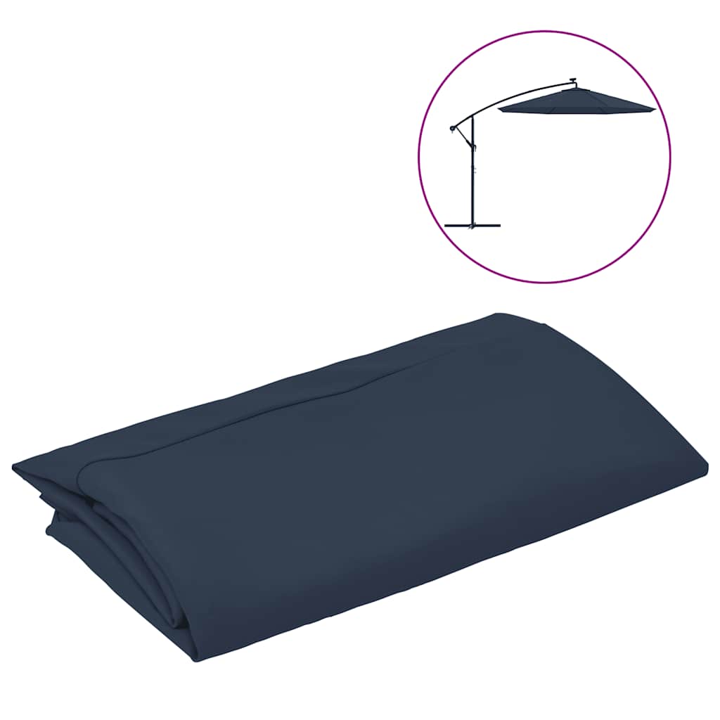 Tissu de remplacement Vidaxl pour parasol flottant 300 cm bleu