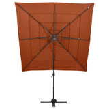 Vidaxl Parasol 4-warrowar