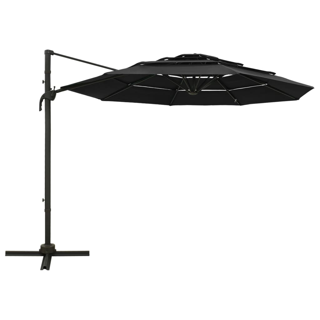 Vidaxl Parasol 4-warrowar