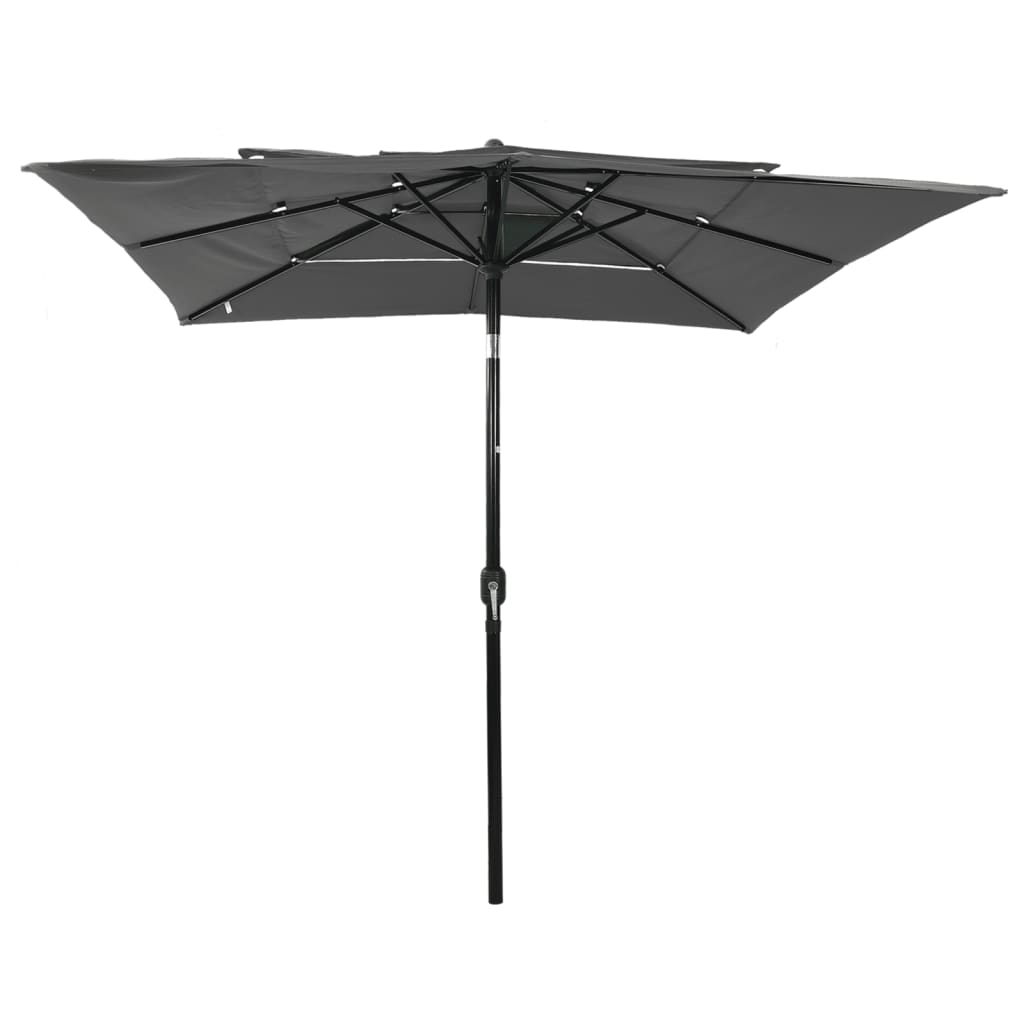 Vidaxl Parasol 3-warrowar