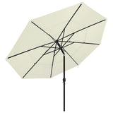Vidaxl parasol 3 couches avec poteau en aluminium 3,5 m de sable