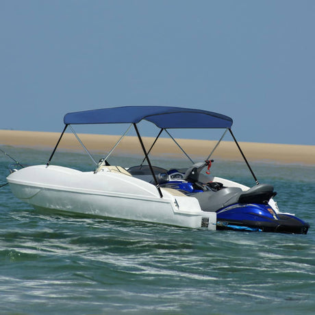 Vidaxl biminitop 2-bows 180x130x110 cm bleu marin