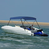 Vidaxl biminitop 2-bows 180x150x110 cm bleu marin