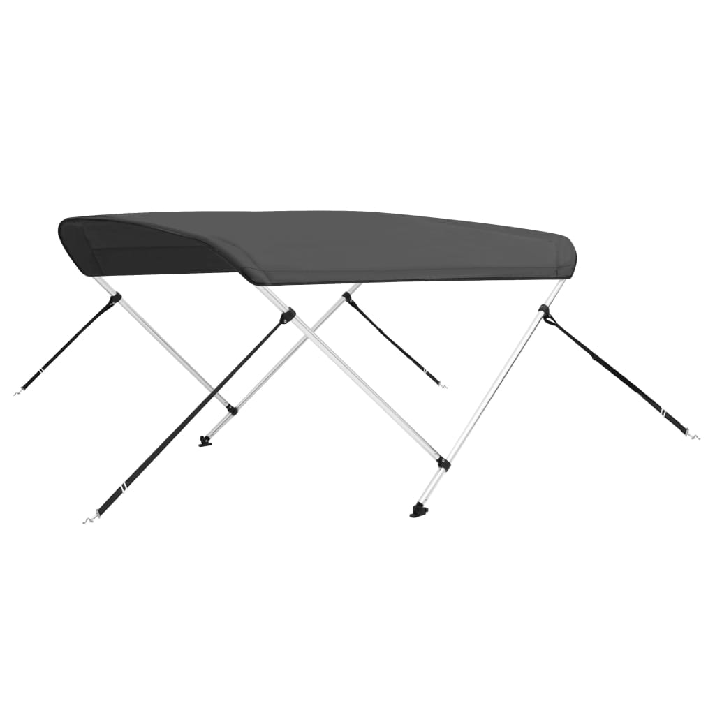 Vidaxl biminitop 2-bows 180x150x110 cm de couleur anthracite
