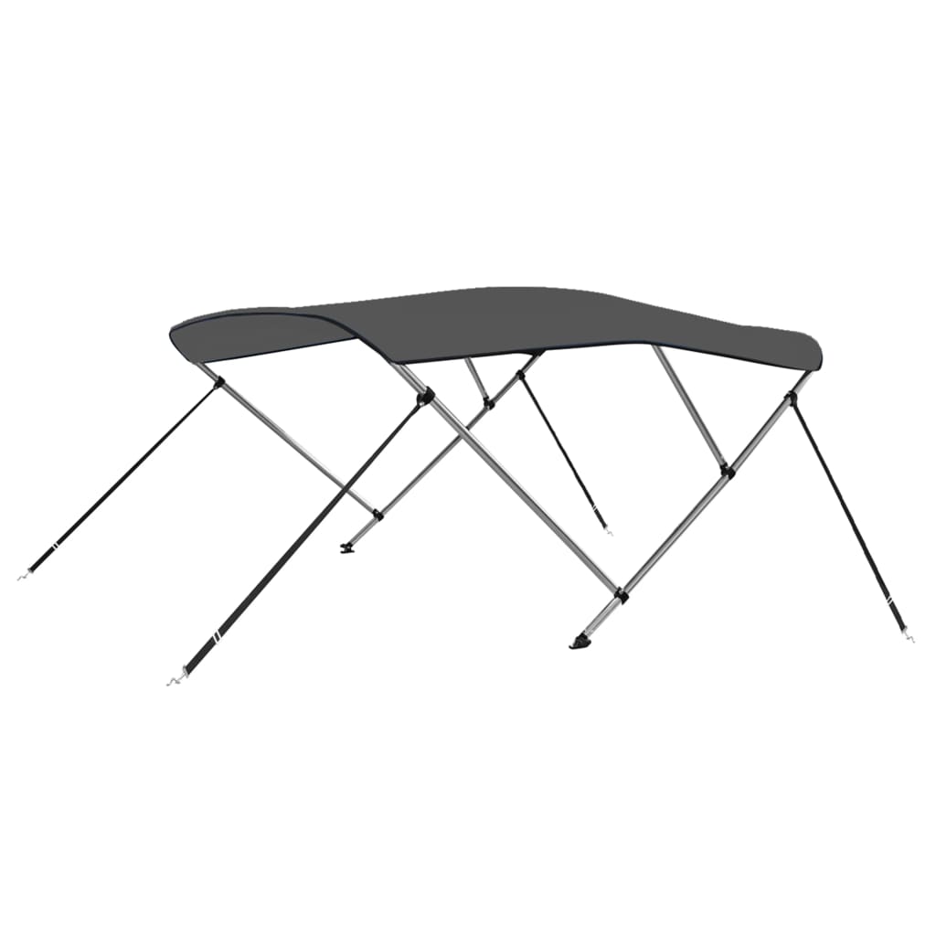 Vidaxl biminitop 3-bows 183x160x137 cm de couleur anthracite