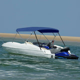 Vidaxl Biminitop 4-Boogs 243x (230-244) x137 cm bleu marine