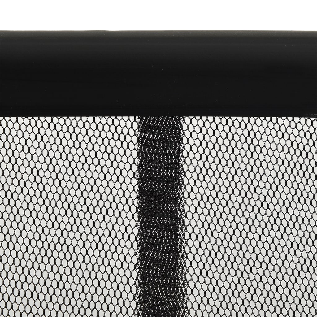 Vidaxl Fly Curtain 100x220 cm Polyester Mesh Nero