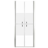 Vidaxl shower door 76x190 cm ESG Halfmat