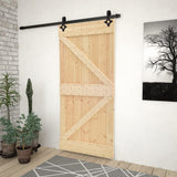 Porta scorrevole Vidaxl con pastella da 90x210 cm pino solido