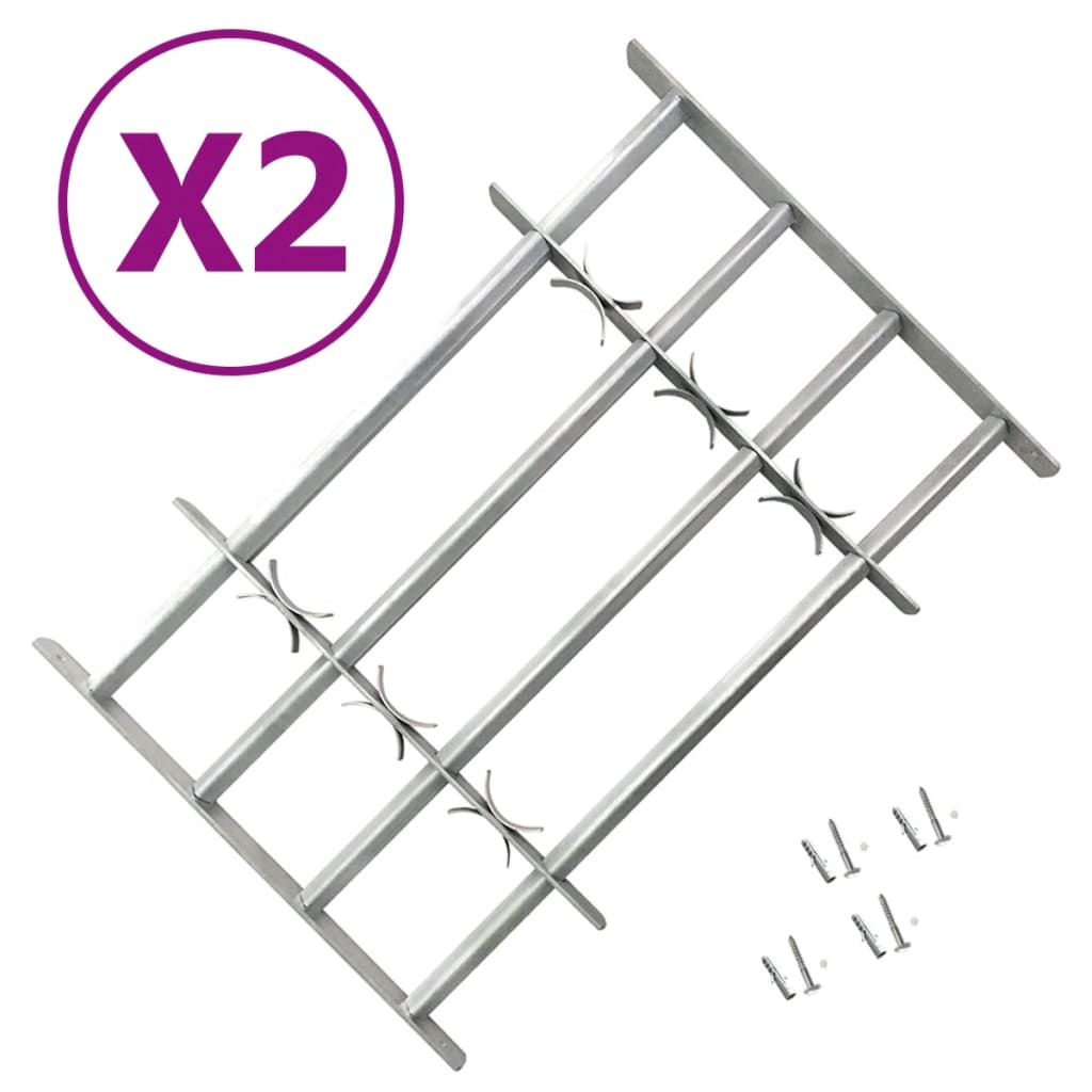 VIDAXL-Fensterschutz einstellbar 2 ST 1000-1500 mm