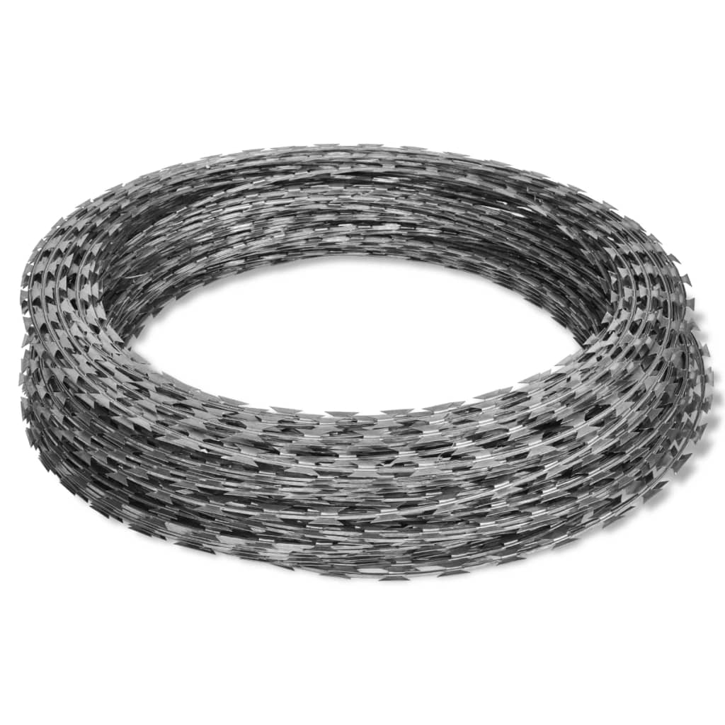 Vidaxl Shaver Mound Wire 2 St 100 m Acciaio zincato