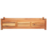 Les planteurs Vidaxl ont augmenté 2 PCS 100x30x25 cm Acaciahout