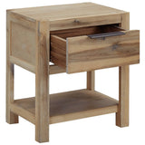 Vidaxl nachtkastjes met lades 2 st 40x30x48 cm massief acaciahout