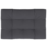 Coussin de palette vidaxl 120x80x12 cm Tissu anthracite -colored